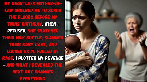 Heartless MIL Forces Me to Clean, But I Refuse and It Backfires! Revenge Story of Mother and Twins