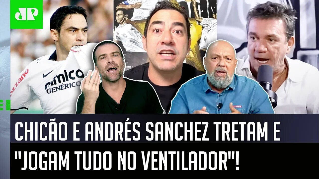 "VOCÊ É UM COVARDE! Eu TE DESAFIO a..." OLHA por que Andrés Sanchez e Chicão TRETARAM na internet!