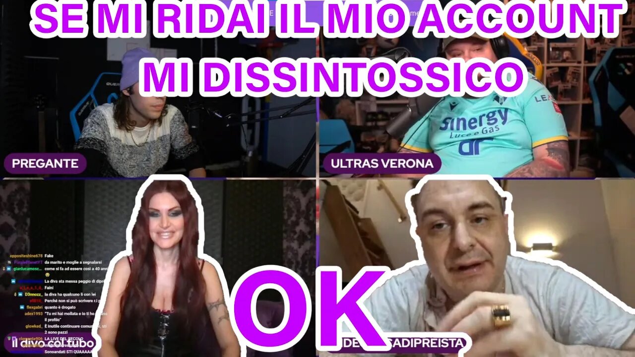 LA DIVA DEL TUBO E ANDREA DIPRE' FANNO PACE IN LIVE DA GRENBAUD