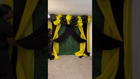 How to: Event Draping #balloon #backdrop #diy