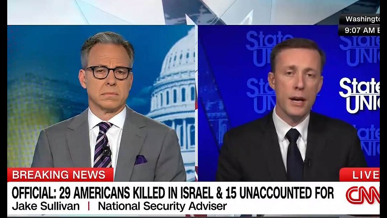 The Two Jakes: Tapper Hammers Sullivan, Says Hamas Hostages Don't Seem to Be '