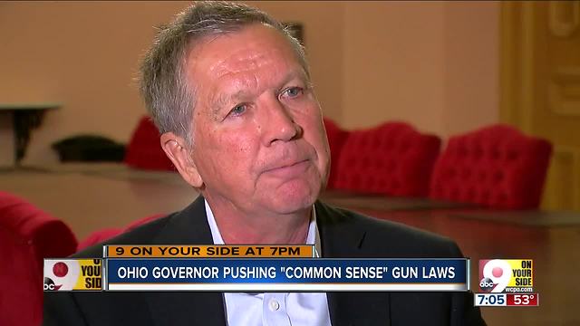 Kasich pushing 'common sense' gun laws