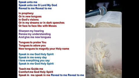 Ps Suzy Antoun-Speak unto me O Lord My God Reveal to me Reveal to me