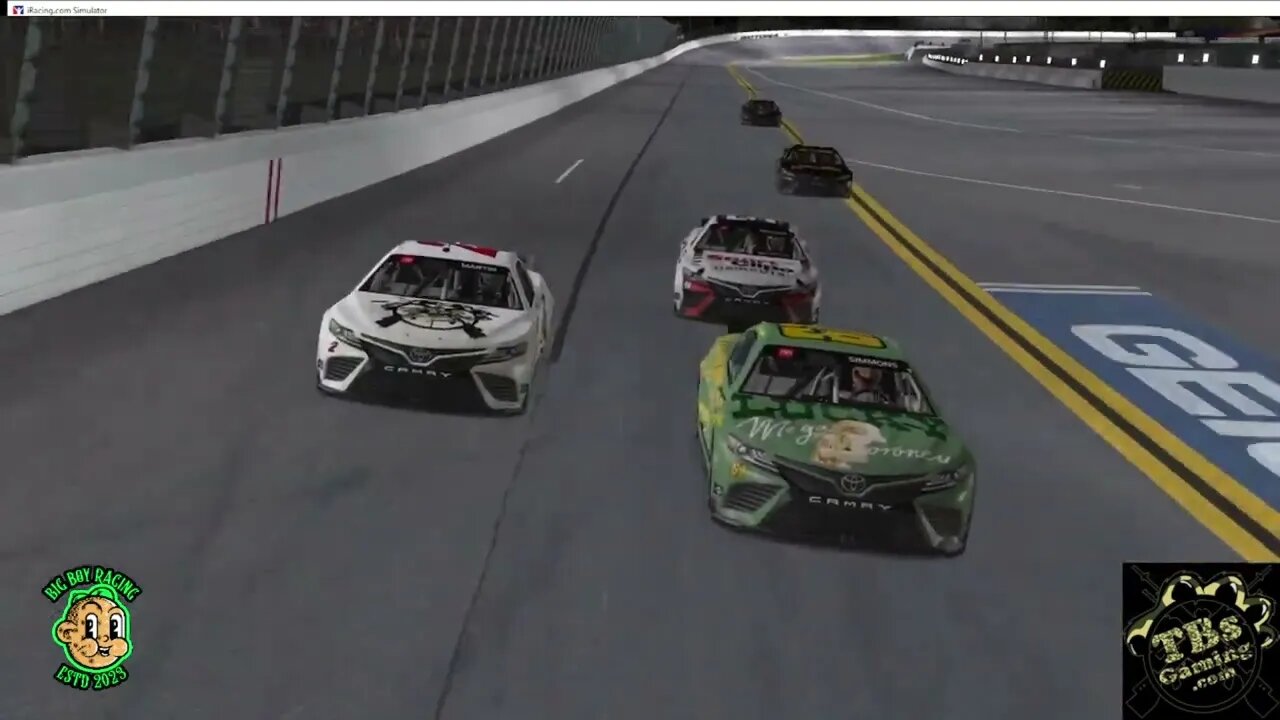 Closest Finish I've seen so far on iRacing. @bm10108 Takes checkered Flag by 0.003