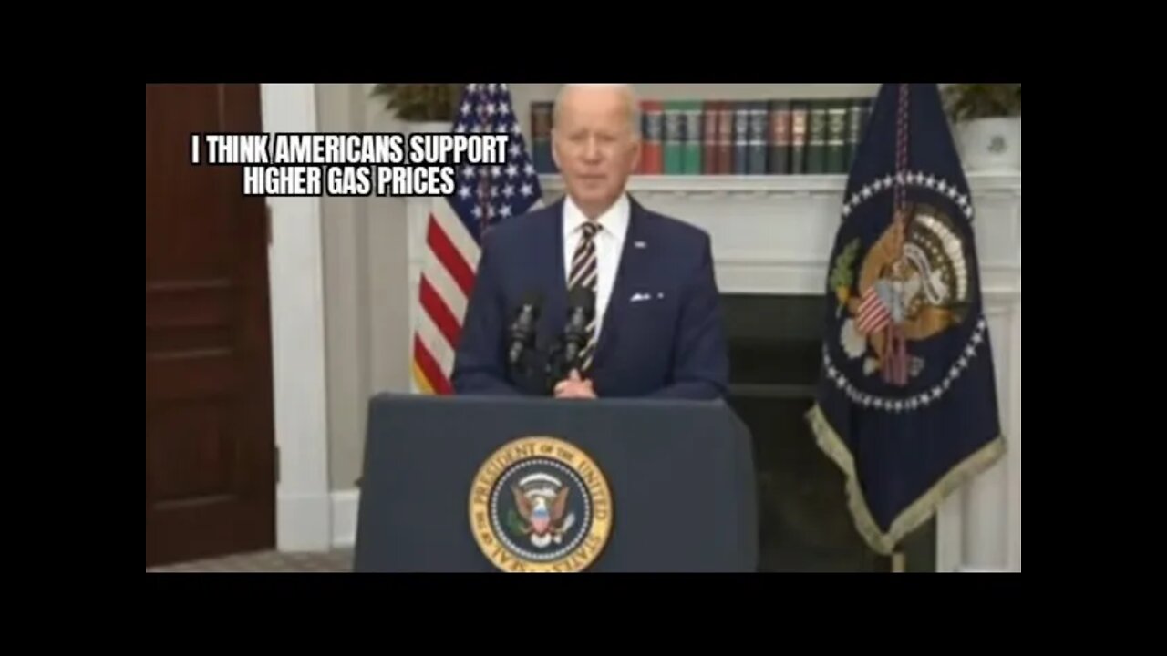 Joe Biden blames Russia for higher gas prices, expects Americans to support the higher prices