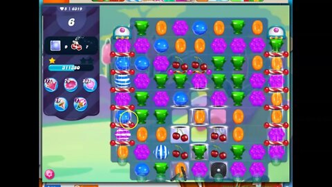 Candy Crush Level 6319 Talkthrough, 26 Moves 2 Boosters