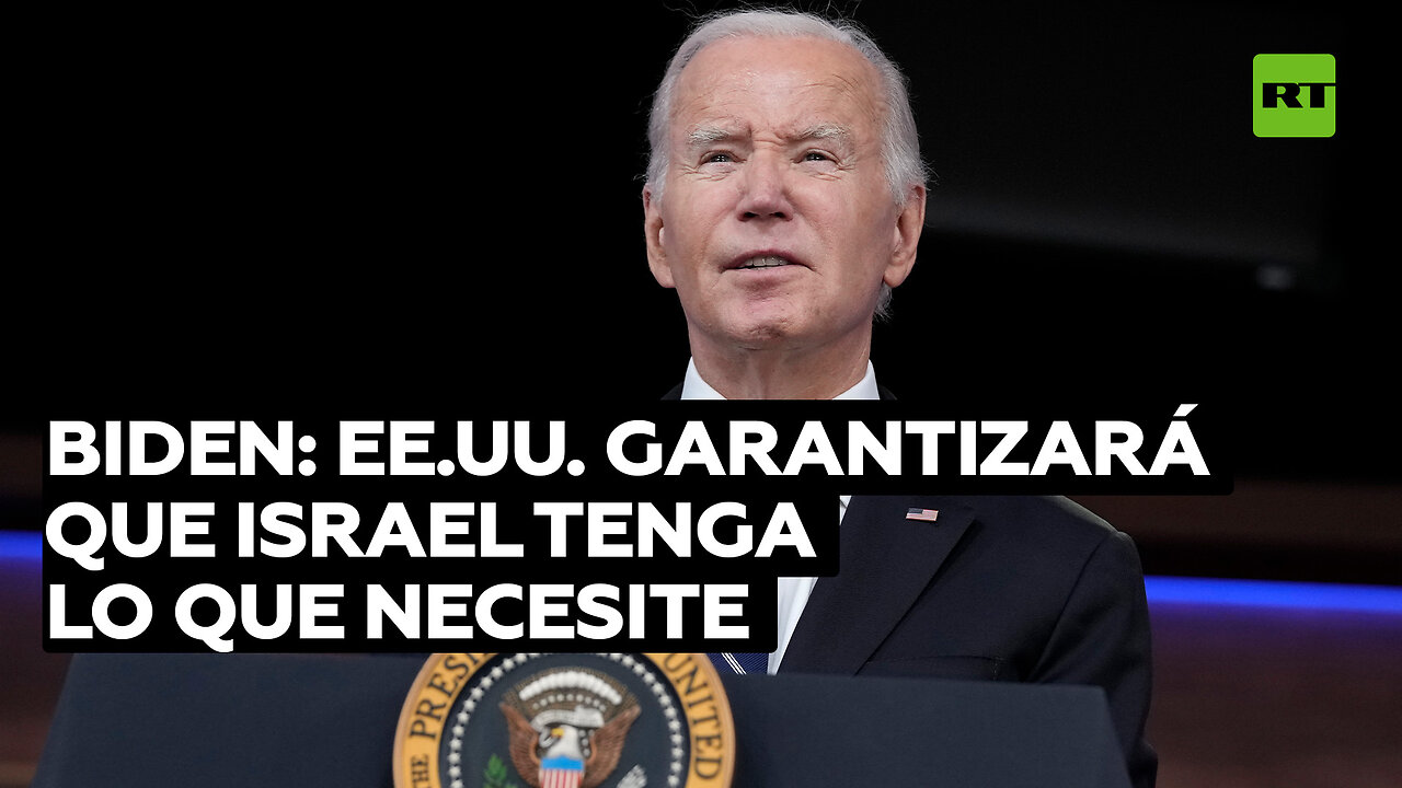 Biden: EE.UU. garantizará que Israel tenga lo que necesite para defenderse contra Hamás