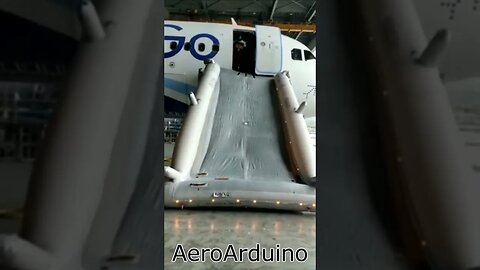 Funny IndiGo Escape Slide #A320 Hangar Shooting #Flying #Aviation #AeroArduino
