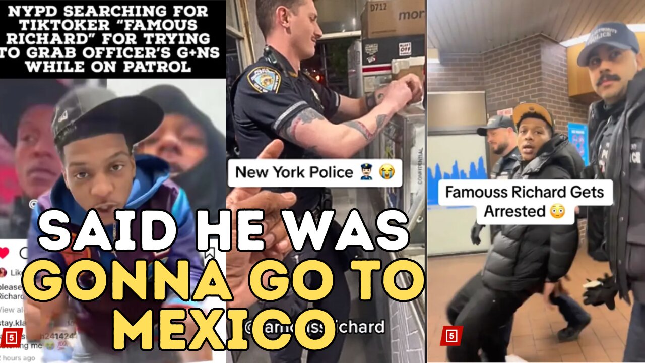 Cop-Taunting Tik Toker 'Famous Richard' Caught by Port Authority Police for Attempted Robbery