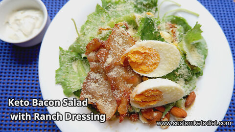 Keto Bacon Salad with Ranch Dressing