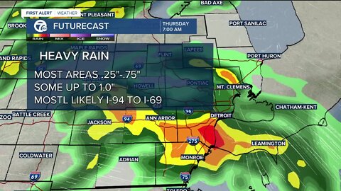 Morning rain could be heavy