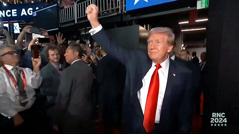 Donald Trump's Cinematic Entrance To RNC As Lee Greenwood Praises His Defiance of Assassin's Bullet