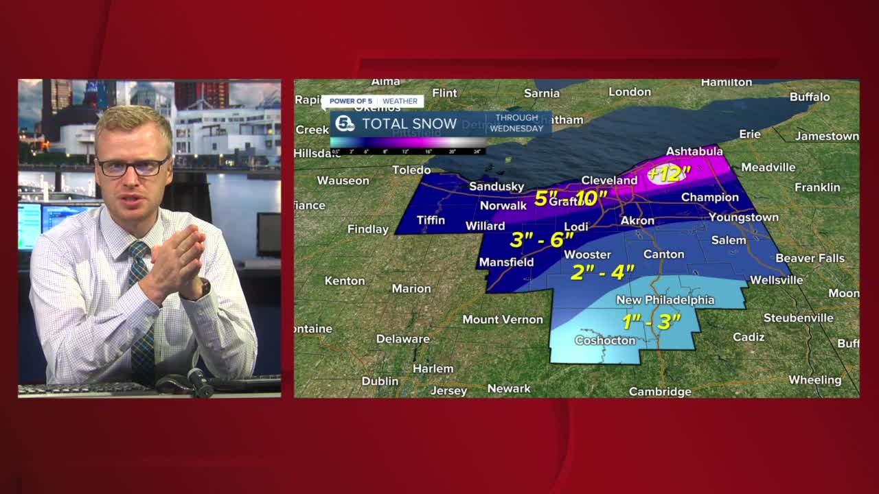 Tuesday morning update on winter storm