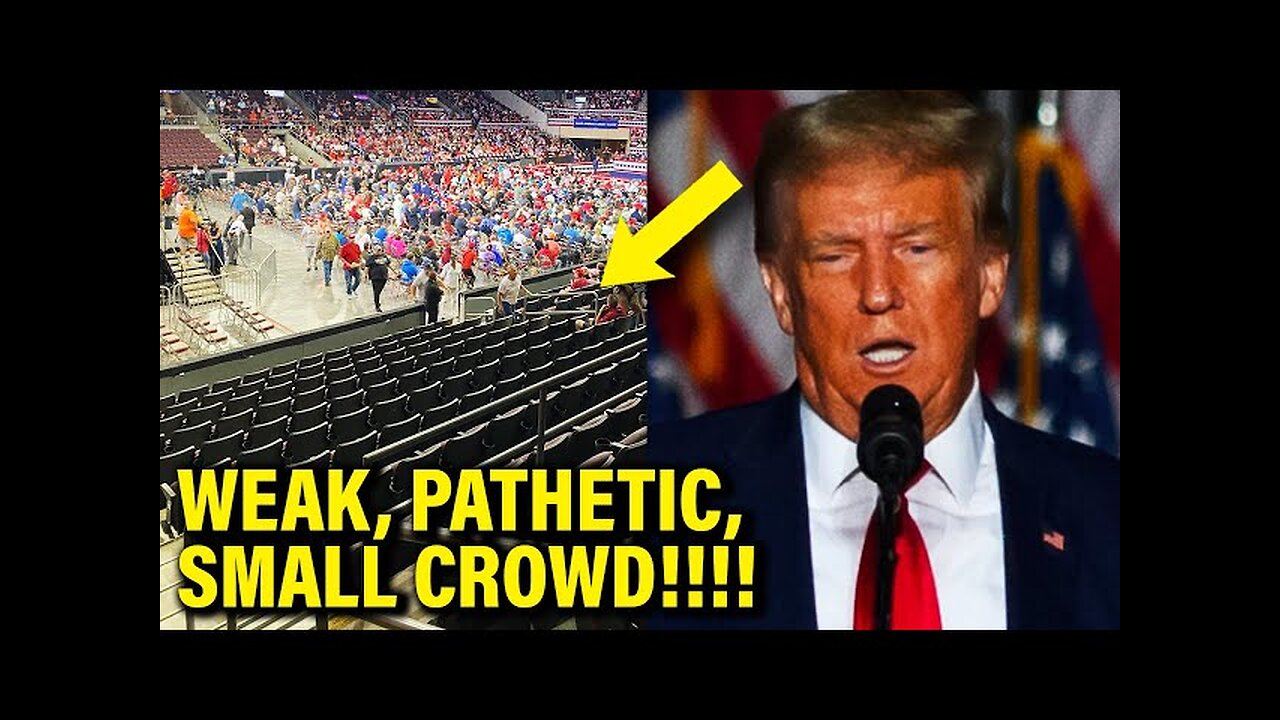 Trump COMPLETELY BOMBS Latest Speech Before TINY Crowd