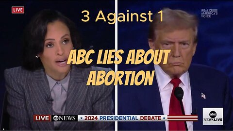 Debate 3 Against 1 as ABC Runs cover for Kamala
