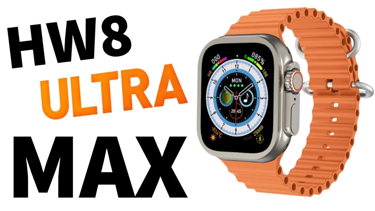 NOVO HW8 ULTRA MAX Smart Watch TELA MAIOR TERMOMETRO SOS watch 8 pk DT8 MT8 ZD8 X8