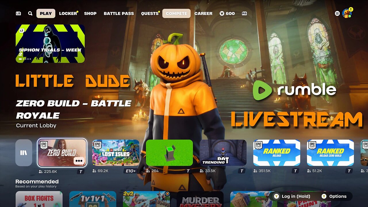 Saturday Spooky Kid Stream // LittleDude - Fortnite