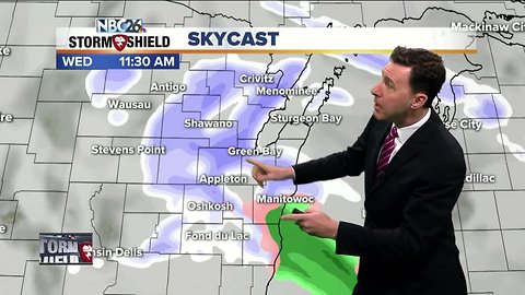 Michael Fish's NBC26 Storm Shield weather forecast