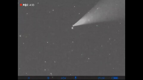 Sphere UFO rises up and signals out of North East