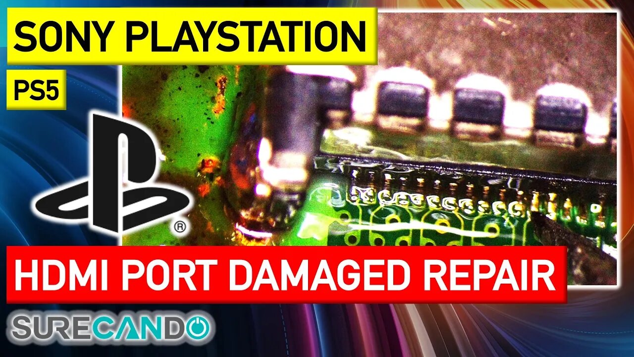 PS5 Damaged HDMI Port Repair Tear-down Disassembly Damaged Not Working PlayStation Sony