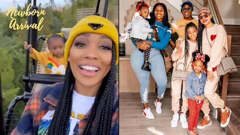 Monica & Supa Cent Take Daughters To Universal Studios! 🎡