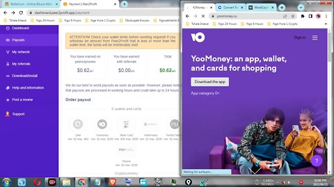 How To Make Money By Mining Free Cash Online At Peer2Profit And Instant Withdraw At YooMoney