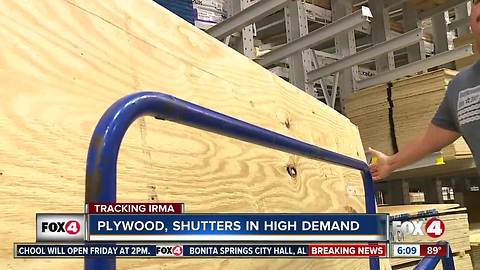 Plywood, shutters in high demand as Hurricane Irma approaches Florida