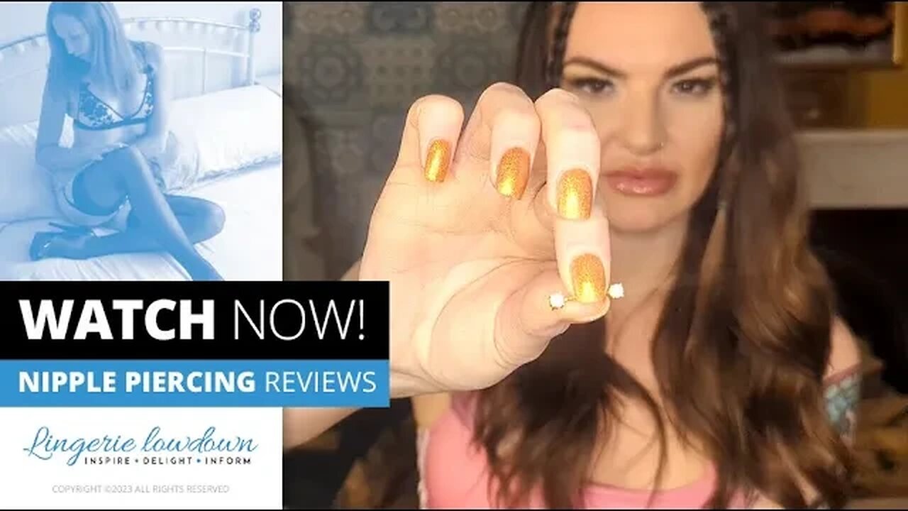 Amber T : Pinch & Fold Double Opal nipple bar and Calypso nipple bar [PREVIEW]