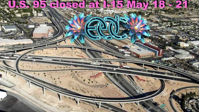 U.S. 95 to shut down at I-15 during EDC weekend