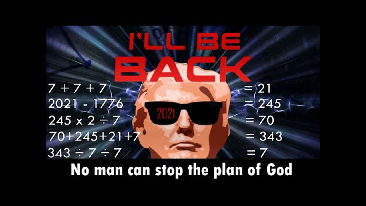 Donald Trump's return to the White House according to God's law of sevens (censored by YouTube)