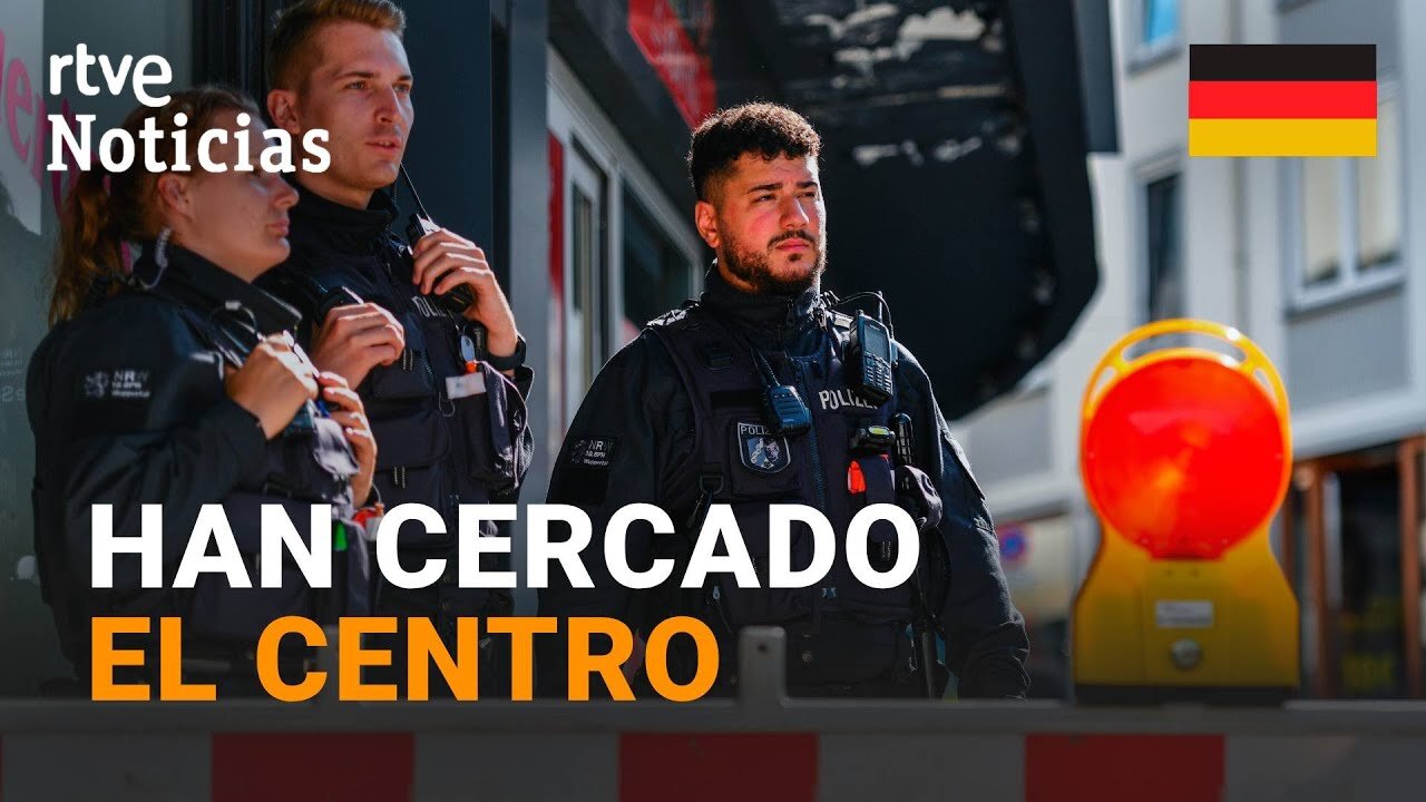 ALEMANIA: La POLICÍA DETIENE a una PERSONA por su POSIBLE RELACIÓN con el ATAQUE en SOLINGEN | RTVE