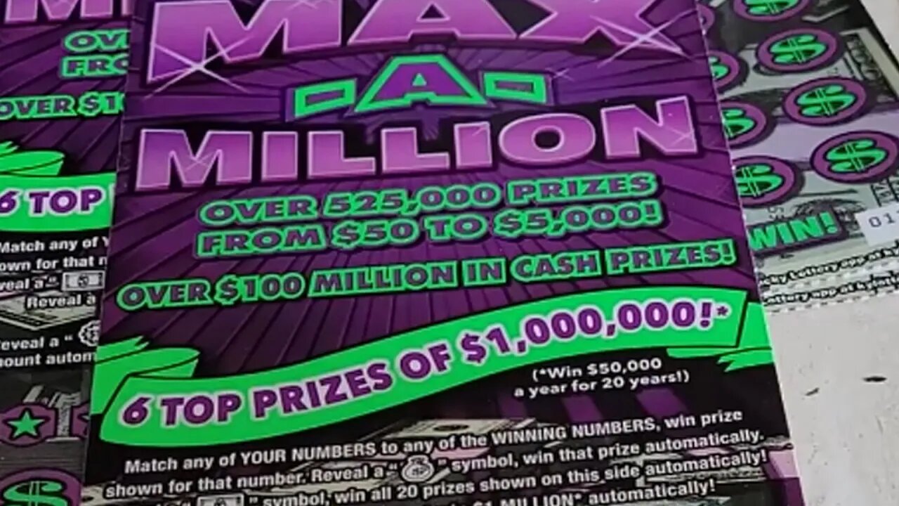 I Spent $60 on Scratch Off Tickets MAX A MILLION