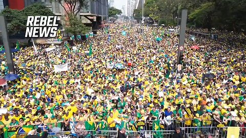 Thousands of patriots in Sao Paulo, Brazil against censorship