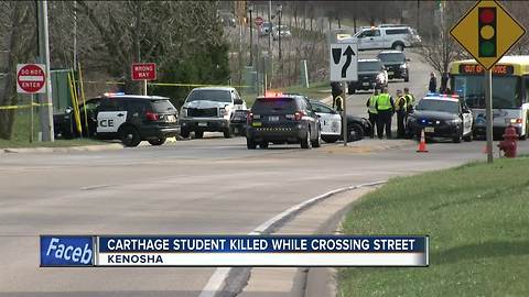 Carthage College identifies student killed by truck near campus