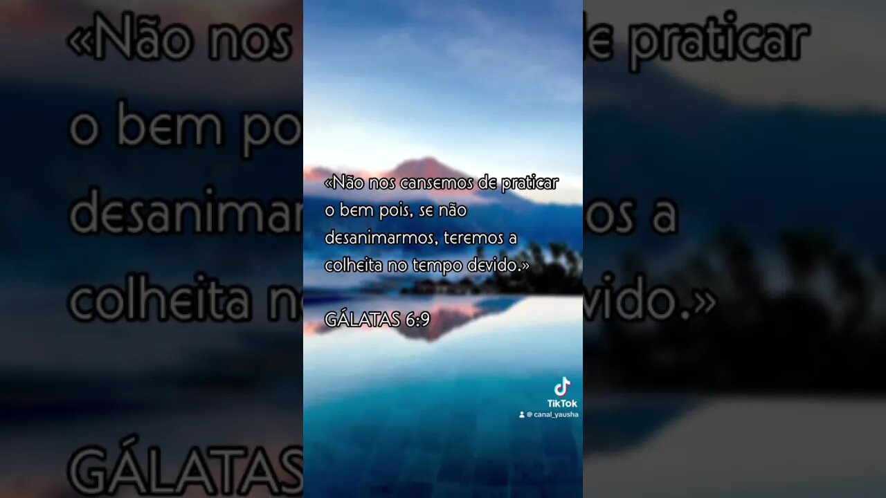 Gálatas 6:9 #canalyausha
