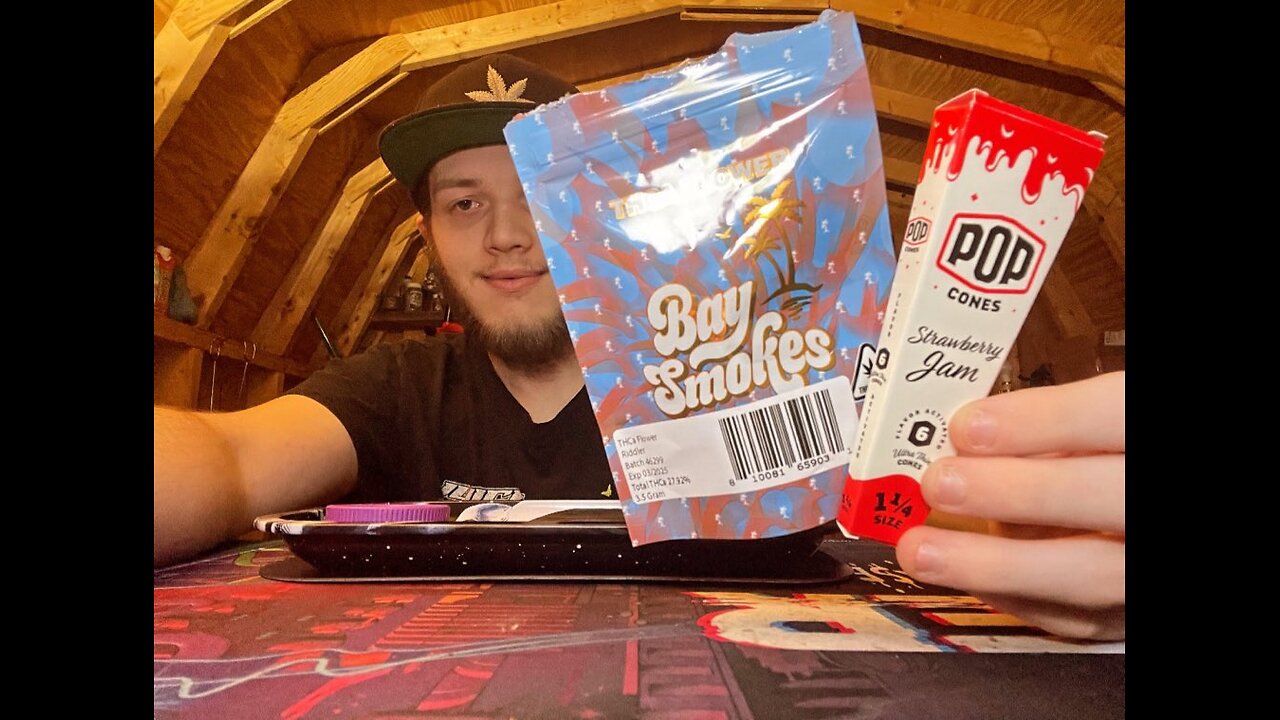 Reviewing BaySmokes Riddler THCA Flower with POP cone! (best THCA Flower!)