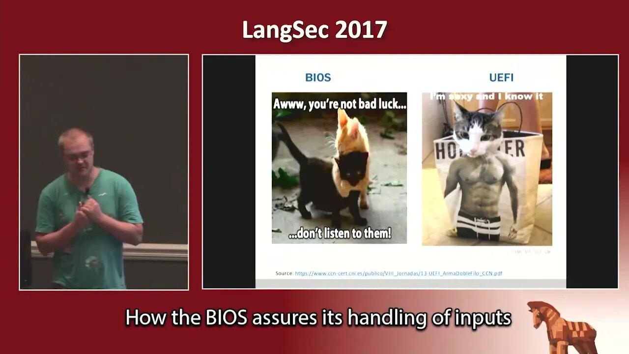 How the BIOS assures its handling of inputs