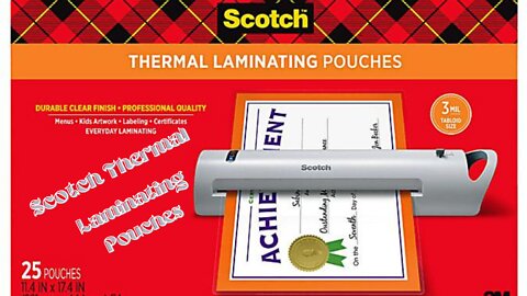Scotch Thermal Laminating Pouches