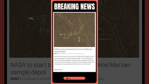 News Bulletin | NASA's Historic Mission: Building the First Martian Sample Depot! | #shorts #news