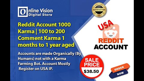 Grow Your Reddit Presence: Building a Strong USA Account (1-Year Aged)