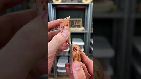 Lake Superior agate gets cut open