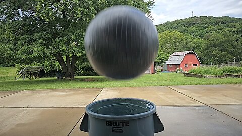 Slow Motion Big Ball Drop / Splash