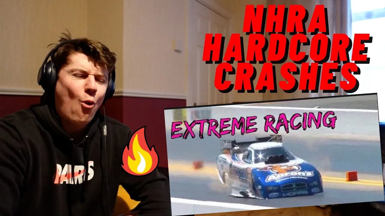 NHRA HARDCORE CRASHES ((INSANE IRISH REACTION!!))