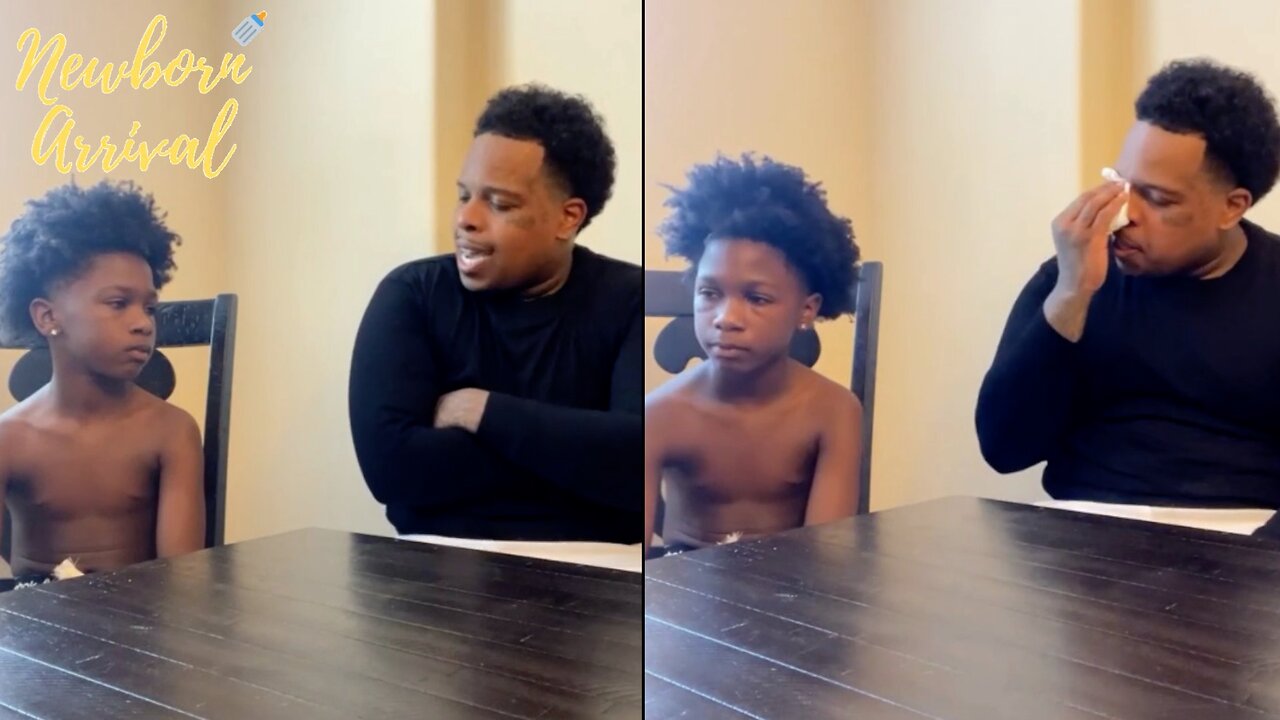 Finesse2Tymes Gets Emotional Having A Big Father Talk With Son FNG King About School Conduct!