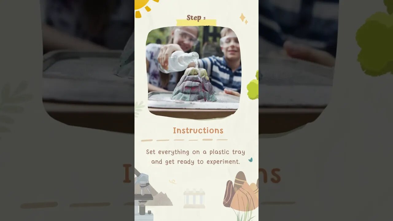 How To Make a Volcano Science Class Mobile Video #shorts