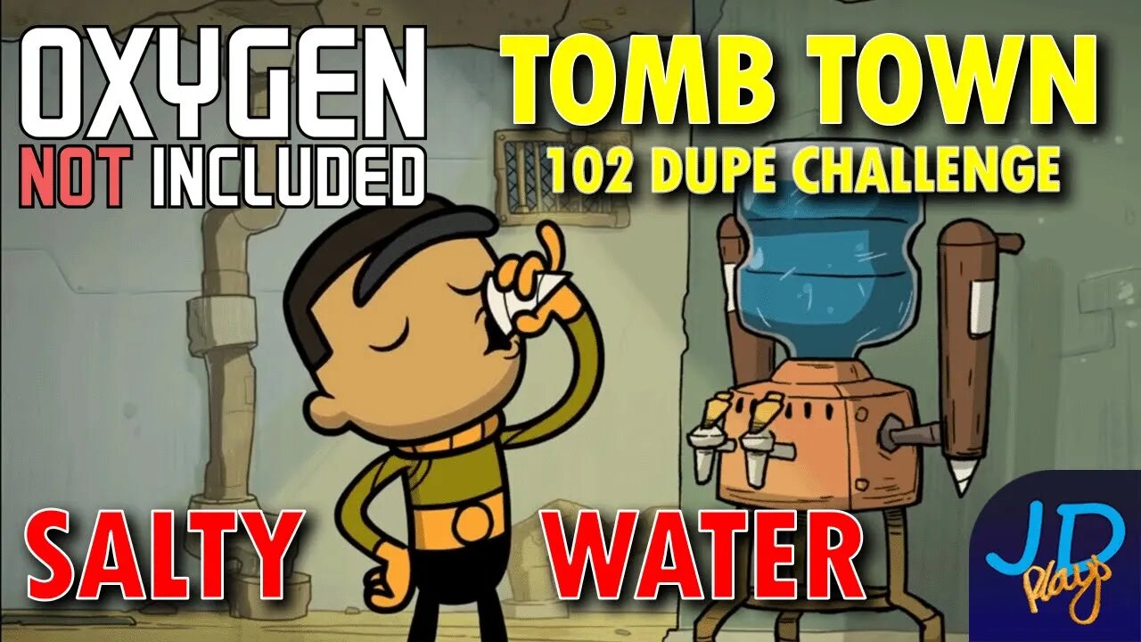 Salty Water! ⚰️ Ep 7 💀 Oxygen Not Included TombTown 🪦 Survival Guide, Challenge