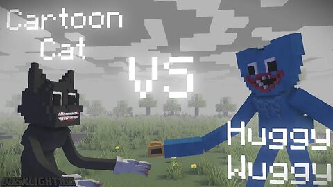 (13+) Huggy Wuggy vs Cartoon Cat (Poppy Playtime vs Trevor Henderson) | Minecraft Animation