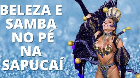CANAL 1 NA TELA GABI MARTINS MOSTROU BELEZA E SAMBA NO PÉ NA SAPUCAÍ, LINDA