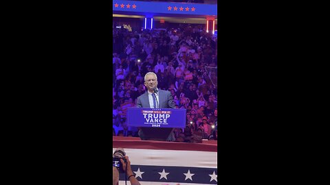 Robert F Kennedy Jr makes his remarks at Trump’s Madison Square Garden rally and endorses him