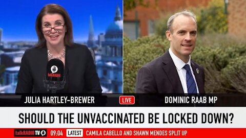 Dominic Raab, can you guarantee UK will never have a lockdown for people who are unvaxxed?